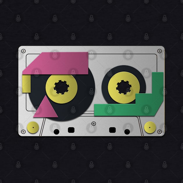 1980s Cassette Tape Papercraft Illustration by UnlovelyFrankenstein